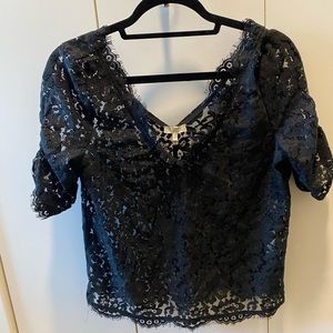 Black Lace Joie Top S